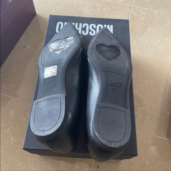 Moschino Black Pointy Flats - Picture 3 of 3
